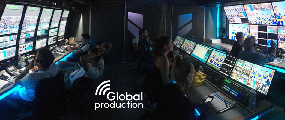 inside the Global Production mobile production truck